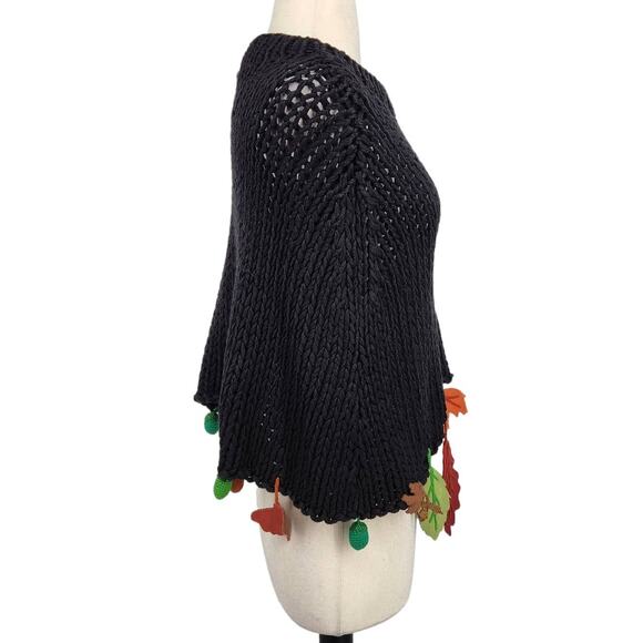 Vintage Michael Simon Knit Cape Unique! - Picture 4 of 7